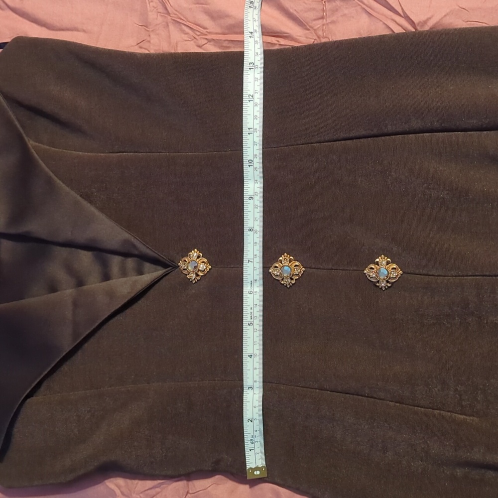 SCOTT McClintock Long Halter Top Dress Size 10 - Picture 13 of 16